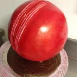 Cricket Ball Smashing Cake