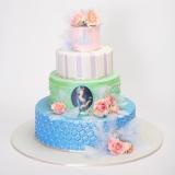 Marie Antionette Cake for Complete Wedding Magazine Shoot