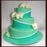 3 Tier Orchid Cake