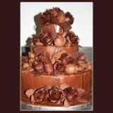 3 Tier Chocolate Roses Cake
